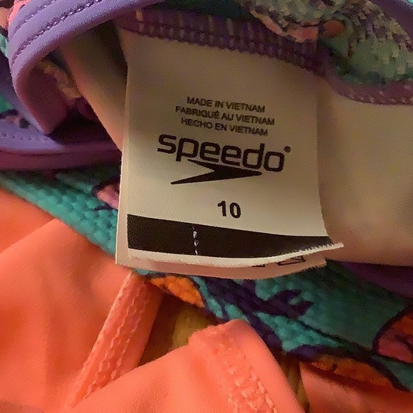 Speedo tankini top size 10 pineapples bottom hot orange Lg 10/12 wonder … - Picture 4 of 8